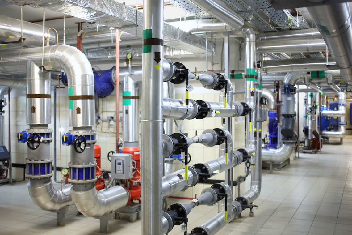 Industrial plant piping and process equipment