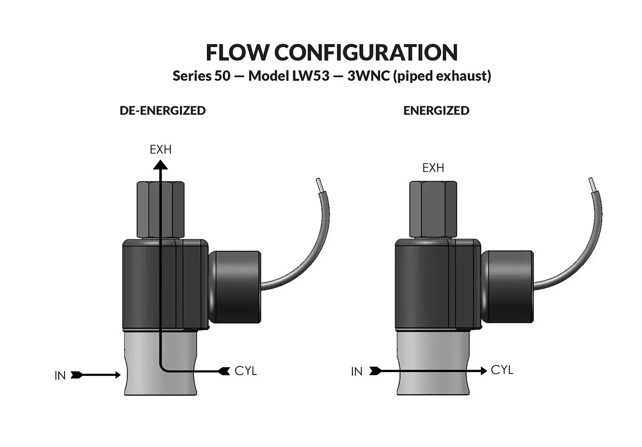 Peter Paul Series 50 LW Model LW53 Piped flow diagram