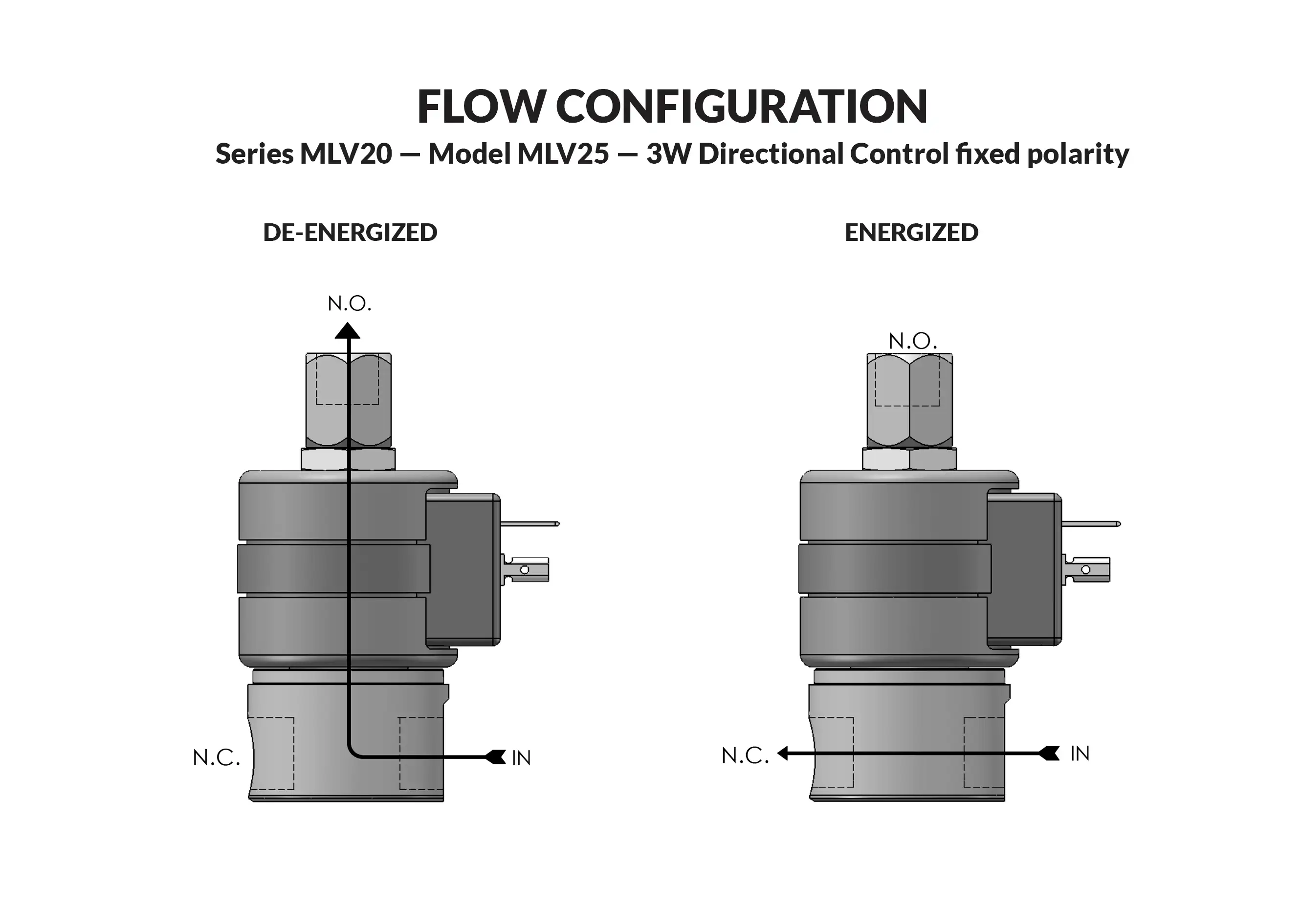 Series 20 Model MLV25 (FIXED POLARITY) flow diagram