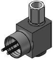 Technical drawing — MODEL O151 2WNO CONDUIT CONNECTION