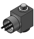 Technical drawing — MODEL O152 2WNC CONDUIT CONNECTION
