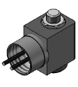 Technical drawing — MODEL O153 3-WAY EXHAUST TO ATMOSPHERE CONDUIT CONNECTION