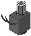 Technical drawing — MODEL O154 3WNO MOLDED WITH LEADS