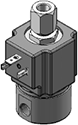 Technical drawing — MODEL 23 1/8-27 NPT 3WNC PIPED EXHAUST DIN STYLE COIL