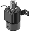 Technical drawing — MODEL 23 1/8-27 NPT 3WNC PIPED EXHAUST GROMMET/BRACKET WITH LEADS