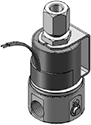 Technical drawing — MODEL 23 METERING 3WNC PIPED EXHAUST MOLDED COIL WITH YOKE