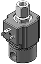 Technical drawing — MODEL 25 1/4-18 NPT 3-WAY DIRECTIONAL CONTROL DIN STYLE COIL
