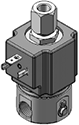 Technical drawing — MODEL 26 METERING 3-WAY MULTI-PURPOSE DIN STYLE COIL