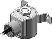 Technical drawing — MODEL O22 2WNC CONDUIT/BRACKET CONNECTION
