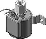 Technical drawing — MODEL O24 3WNO GROMMET/BRACKET HOUSING WITH LEADS
