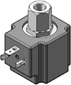 Technical drawing — MODEL O25 3-WAY DIRECTIONAL CONTROL DIN STYLE COIL