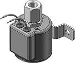 Technical drawing — MODEL O25 3-WAY DIRECTIONAL CONTROL GROMMET/BRACKET HOUSING WITH LEADS