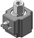Technical drawing — MODEL O26 3-WAY MULTI-PURPOSE DIN STYLE COIL