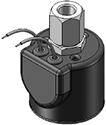 Technical drawing — MODEL O26 3-WAY MULT-PURPOSE GROMMET HOUSING WITH LEADS