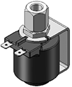 Technical drawing — MODEL O26 3-WAY MULTI-PURPOSE YOKE WITH SPADE TERMINALS