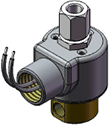 Technical drawing — MODEL 34 3WNO CONDUIT CONNECTION