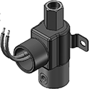 Technical drawing — 10-32 PORTS 3WNC PIPED EXHAUST CONDUIT/BRACKET CONNECTION