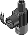 Technical drawing — METERED BODY 3WNC PIPED EXHAUST CONDUIT CONNECTION