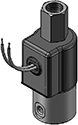 Technical drawing — 10-32 PORTS 3WNC PIPED EXHAUST GROMMET WITH LEADS