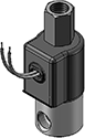 Technical drawing — METERED BODY 3WNC PIPED EXHAUST GROMMET WITH LEADS