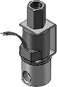 Technical drawing — BODY OPTION "R" 3WNC PIPED EXHAUST YOKE WITH LEADS