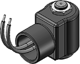 Technical drawing — MODEL OLLW52 2WNC CONDUIT CONNECTION