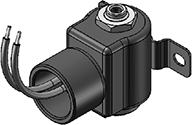 Technical drawing — MODEL OLLW53 3WNC EXHAUST TO ATMOSPHERE CONDUIT/BRACKET CONNECTION