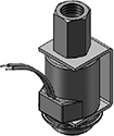 Technical drawing — MODEL OLLW53 3WNC PIPED EXHAUST YOKE WITH LEADS