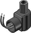 Technical drawing — MODEL OLW51 2WNO CONDUIT CONNECTION