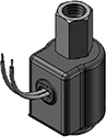 Technical drawing — MODEL OLW51 2WNO GROMMET HOUSING WITH LEADS