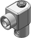 Technical drawing — BODY OPTION "R" 2WNC CONDUIT CONNECTION