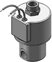 Technical drawing — MODEL 76 1/4-18 NPT 3-WAY MULTI-PURPOSE GROMMET WITH LEADS
