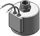 Technical drawing — MODEL O71 2WNO GROMMET HOUSING WITH LEADS