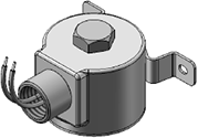 Technical drawing — MODEL O72 2WNC CONDUIT/BRACKET CONNECTION