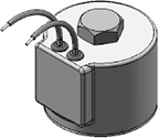 Technical drawing — MODEL O72 2WNC GROMMET HOUSING WITH LEADS