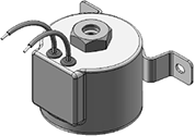 Technical drawing — MODEL O73 3WNC EXHAUST TO ATMOSPHERE GROMMET/BRACKET HOUSING WITH LEADS