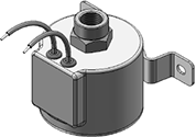 Technical drawing — MODEL O76 3-WAY MULTI-PURPOSE GROMMET/BRACKET HOUSING WITH LEADS