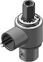 Technical drawing — MODEL E56 10-32 PORTS 3-WAY MULTI-PURPOSE EXPLOSION PROOF