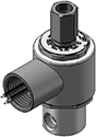 Technical drawing — MODEL ELL53 BODY OPTION "R" 3WNC PIPED EXHAUST EXPLOSION PROOF