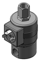 Technical drawing — SERIES 20 MODEL 23 1/4-18 NPT 3WNC PIPED EXHAUST MAGNETIC LATCHING COIL