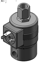 Technical drawing — SERIES 20 MODEL 23 BODY OPTION "O" 3WNC PIPED EXHAUST MAGNETIC LATCHING COIL