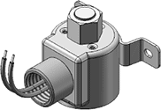 Technical drawing — MODEL OBPO21 2WNO BODY PORTS CONDUIT/BRACKET CONNECTION