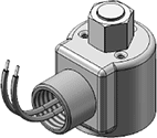 Technical drawing — MODEL OBPO21 2WNO BODY PORTS CONDUIT CONNECTION