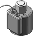 Technical drawing — MODEL OBPO21 2WNO BODY PORTS GROMMET HOUSING WITH LEADS