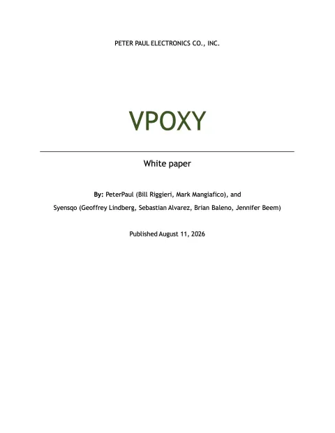 Vpoxy white paper